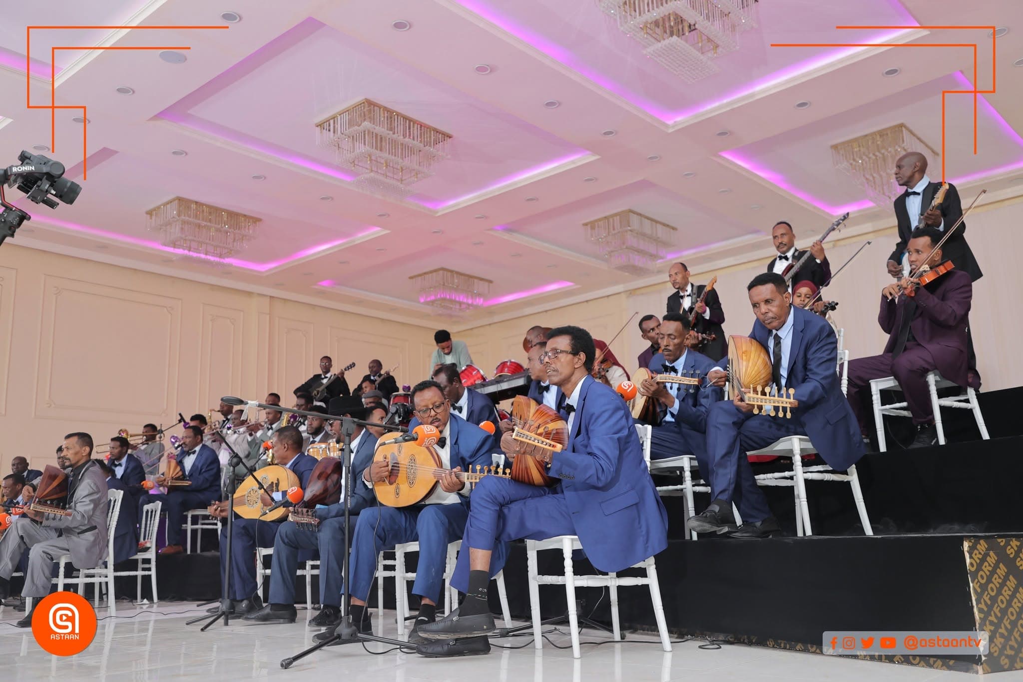 Musicians of the Astaan Orchestra performing together