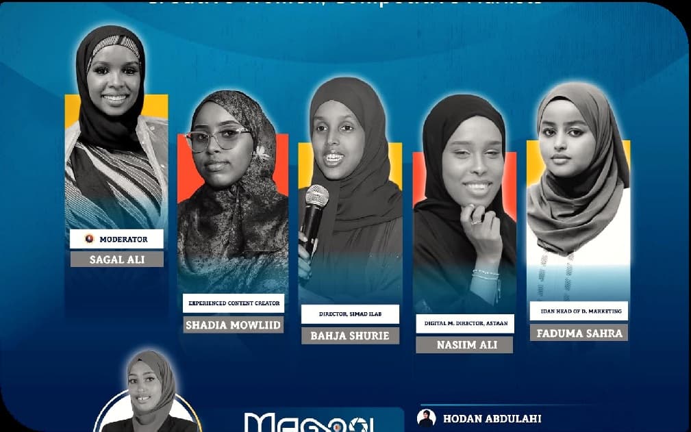 Promotional lineup of women speakers featured in an Astaan creators program