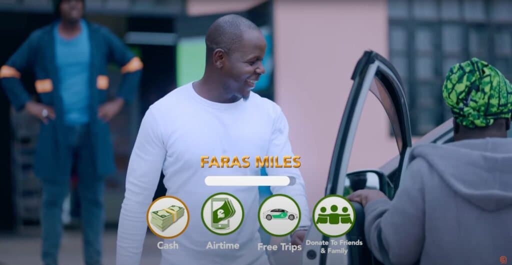 Frame from the Faras Miles television commercial produced by Astaan Media